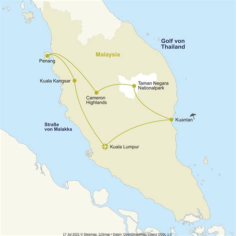 berge und meer malaysia rundreise